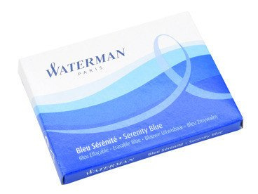 Naboje długie Waterman w pudełku Blue Floryda 8x