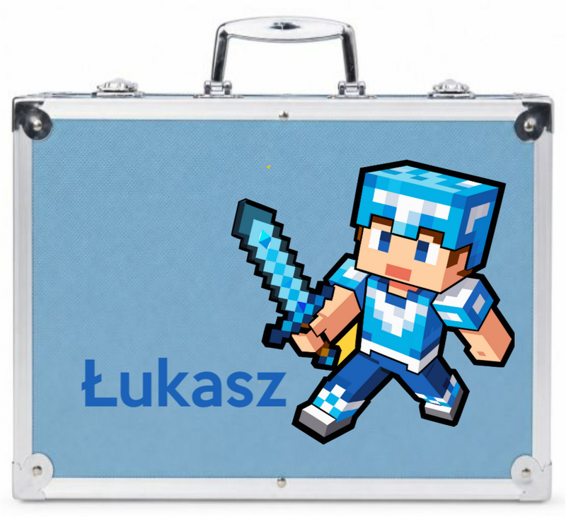 Zestaw artystyczny w walizce z nadrukiem Imienia | Personalizowany komplet plastyczny