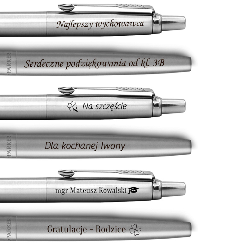 Zestaw na zakończenie roku: Parker Jotter CT z grawerem i etui UV