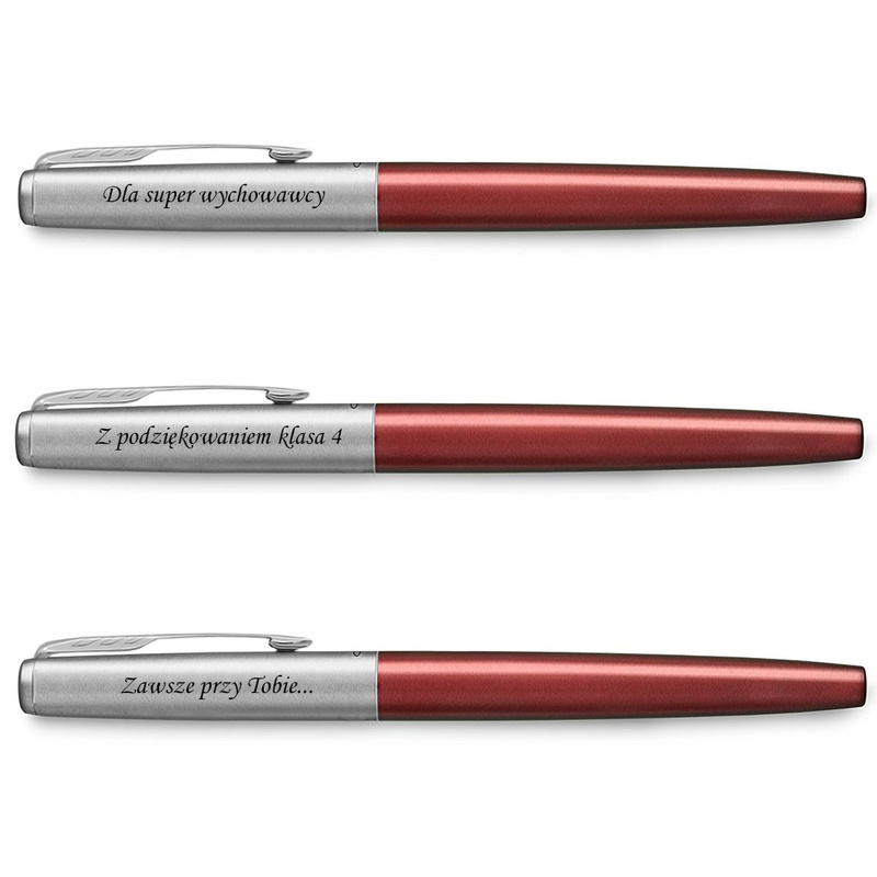 Zestaw Jotter Parker Czerwony CT Prezent Grawer